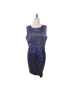 T Tahari Cali Violet Belle Purple Sheath Dress Size 16